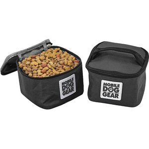 Mobile Dog Gear Insulated Food Carriers Dog Car Accessories, Black, Small