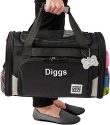 Mobile Dog Gear Personalized Airline Approved Dog Carrier Bag, Black