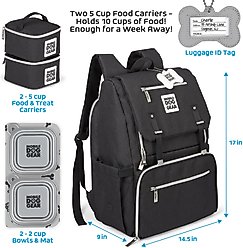 Mobile Dog Gear Ultimate Week Away Backpack, Small, Black slide 2 of 8