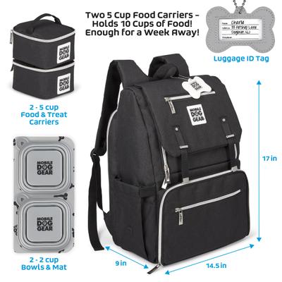 Show full view: Mobile Dog Gear Ultimate Week Away Backpack, Small, Black slide 2 of 9
