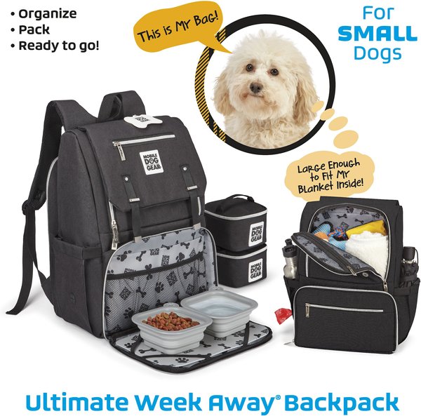 Show full view: Mobile Dog Gear Ultimate Week Away Backpack, Small, Black slide 6 of 9