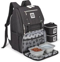 Mobile Dog Gear Ultimate Week Away Personalized Dog Backpack, Black slide 2 of 5