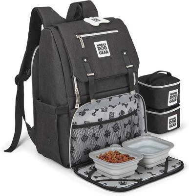 Show full view: Mobile Dog Gear Ultimate Week Away Personalized Dog Backpack, Black slide 2 of 6