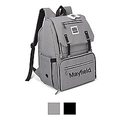Mobile Dog Gear Ultimate Week Away Personalized Dog Backpack, Light Gray