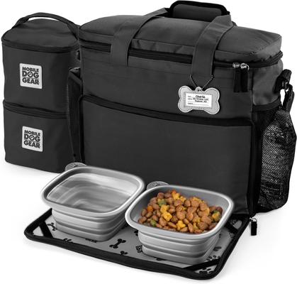 Show full view: Mobile Dog Gear Week Away Personalized Dog Bag, Black slide 2 of 6