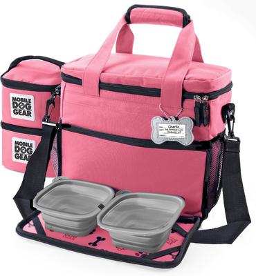 Show full view: Mobile Dog Gear Week Away Personalized Dog Bag, Pink slide 2 of 6