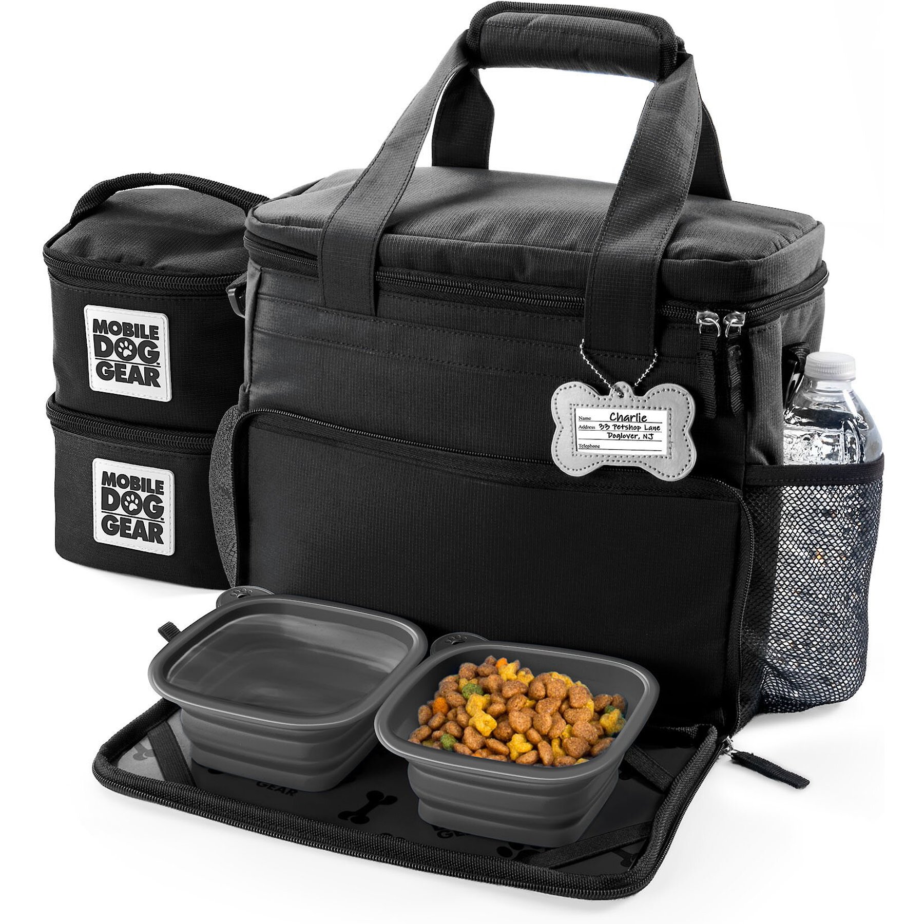 Mobile Dog Gear Week Away Tote Pet Travel Bag, Black, Medium/Large