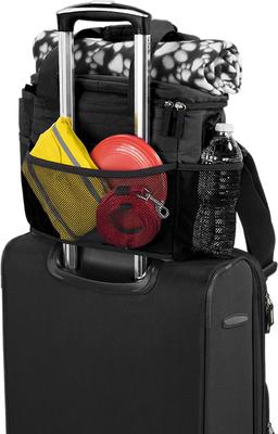 Show full view: Mobile Dog Gear Week Away Tote Pet Travel Bag, Black, Medium/Large slide 2 of 8