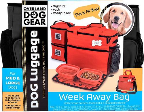 Show full view: Mobile Dog Gear Week Away Tote Pet Travel Bag, Black, Medium/Large slide 6 of 8