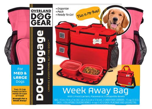 Show full view: Mobile Dog Gear Week Away Tote Pet Travel Bag, Pink, Medium/Large slide 4 of 8