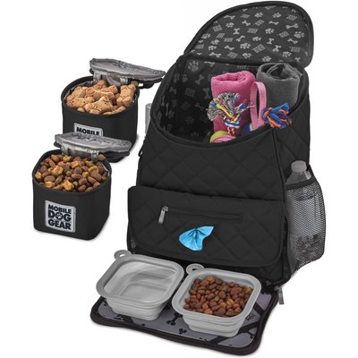 Mobile Dog Gear Mobile Dog Gear Weekender Backpack Pet Travel Bag, Black