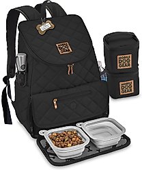 Mobile Dog Gear Weekender Personalized Dog Backpack, Black slide 2 of 6