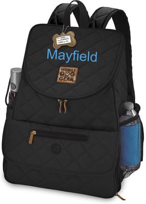 Show full view: Mobile Dog Gear Weekender Personalized Dog Backpack, Black slide 5 of 6