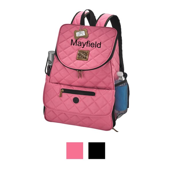 Show full view: Mobile Dog Gear Weekender Personalized Dog Backpack, Pink slide 1 of 6