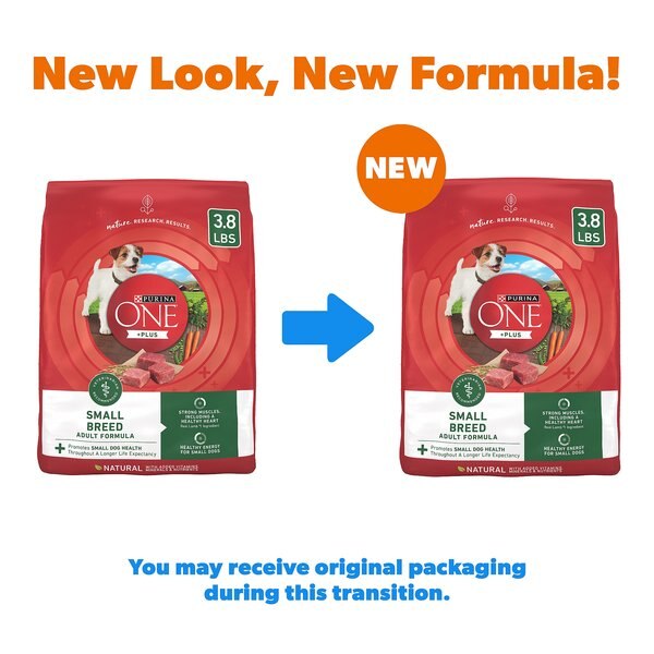 Purina ONE +Plus Adult Small Breed Lamb & Rice Formula Dry Dog Food