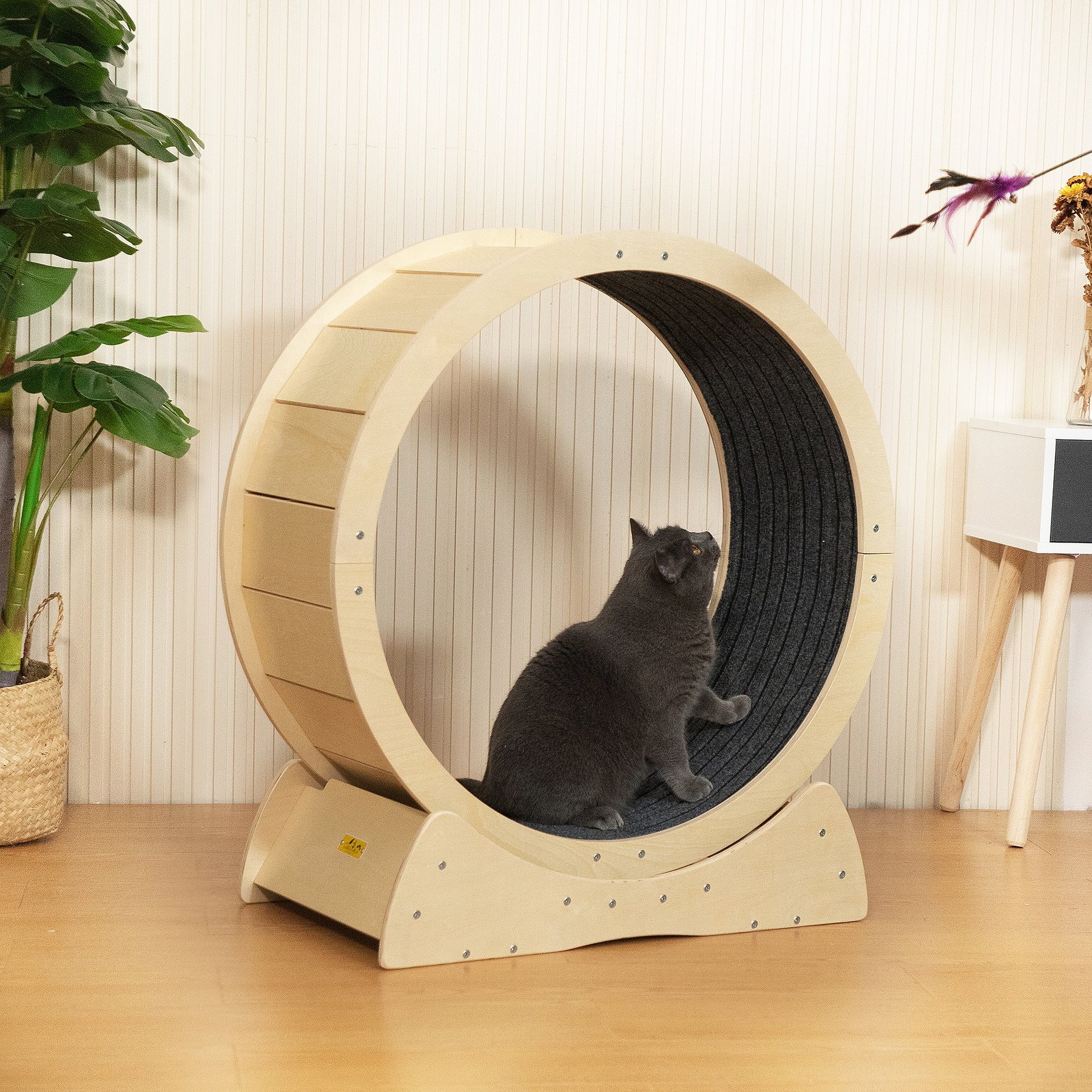 Cat tree with wheel best sale