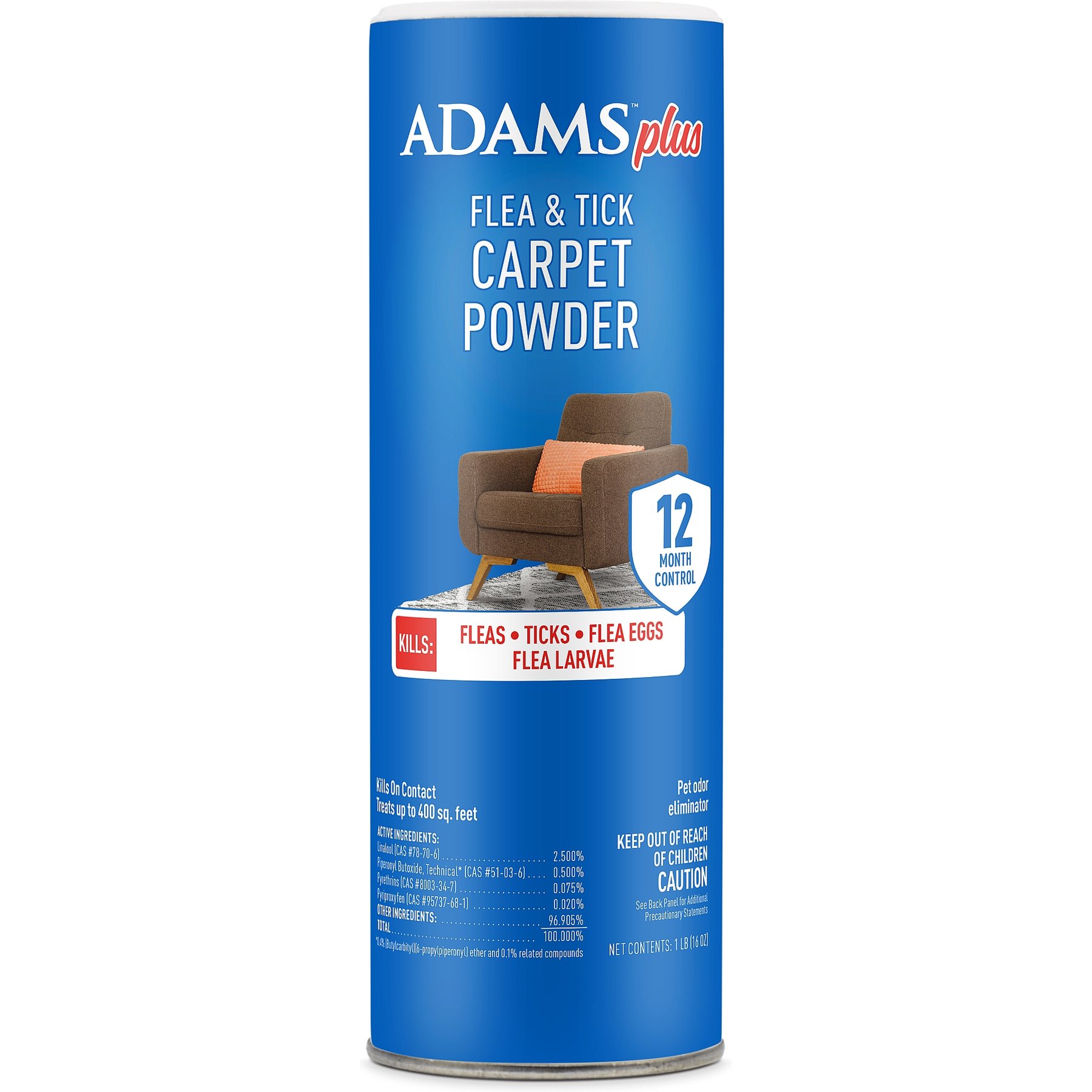 ADAMS PLUS Flea Tick Carpet Powder 16 oz bottle Chewy