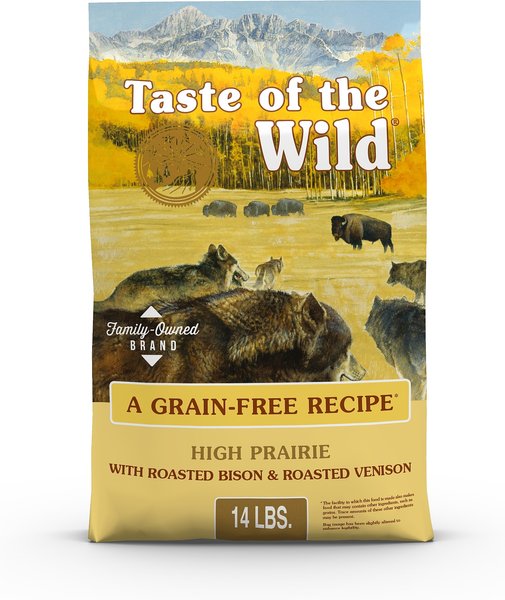 TASTE OF THE WILD High Prairie Grain Free Dry Dog Food 14 lb bag Chewy