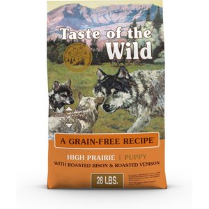 Taste of the Wild High Prairie Puppy Formula Grain-Free Dry Dog Food, 28-lb bag