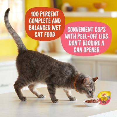 Show full view: Meow Mix Tenders in Sauce with Real Chicken & Beef Wet Cat Food, 2.75-oz cup, case of 12 slide 4 of 10