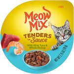 Meow Mix Simple Servings with Real Tuna & Salmon in Sauce Cat Food Trays