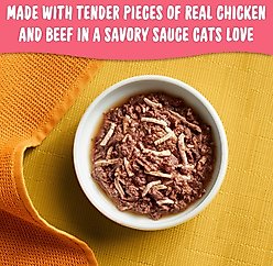 Meow Mix Tenders in Sauce with Real Chicken & Beef Wet Cat Food, 2.75-oz cup, case of 12 slide 2 of 7