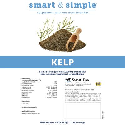 Show full view: SmartEquine Smart & Simple Kelp Granules Horse Supplement, 5-lb tub slide 2 of 7