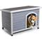 Show in main carousel: Cesicia Wooden Waterproof Outdoor Dog House, Gray slide 5 of 7