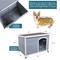 Show in main carousel: Yafylly Weather Resistant Wooden Outdoor Dog House, Grey slide 5 of 9