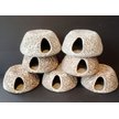 Underwater Galleries Fish Tank African Ceramic Cichlid Breeding Caves Fish Hideout, Gray, Small