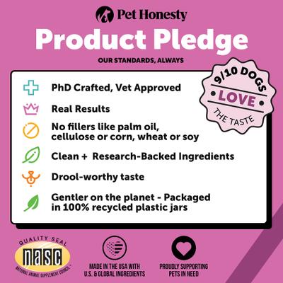 Show full view: Pet Honesty Senior Multivitamin Duck Flavored Soft Chews Digestive Support for Senior Dogs, 90 count, 270 count slide 10 of 12