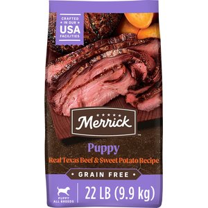 Merrick Grain-Free Puppy Real Texas Beef + Sweet Potato Recipe