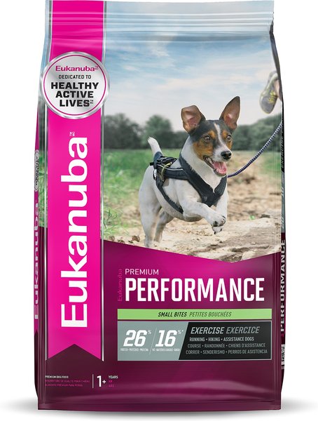 EUKANUBA Premium Performance 26 16 Exercise Adult Chicken Flavored Small Bites Dry Dog Food 3.5 lb bag Chewy