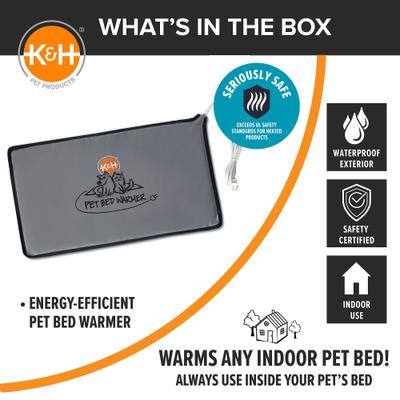Show full view: K&H Pet Products Cat & Dog Bed Warmer Gray, Giant slide 7 of 13