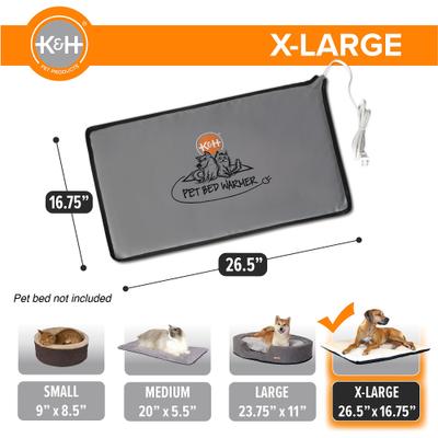 Show full view: K&H Pet Products Cat & Dog Bed Warmer Gray, Giant slide 4 of 13