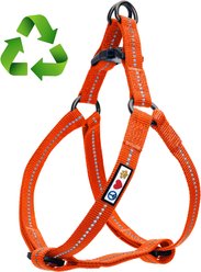 Pawtitas Recycled Reflective Dog Harness, Orange, Medium