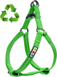 Pawtitas Recycled Reflective Dog Harness, Green, Large