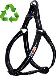 Pawtitas Recycled Reflective Dog Harness, Black, X-Small
