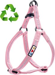 Pawtitas Recycled Reflective Dog Harness, Pink, Small: 15 to 22-in chest