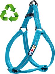Pawtitas Recycled Reflective Dog Harness, Teal, Small
