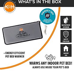 K&H Pet Products Cat & Dog Bed Warmer Gray, Large slide 2 of 6