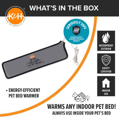 Show full view: K&H Pet Products Cat & Dog Bed Warmer Gray, Medium slide 4 of 10