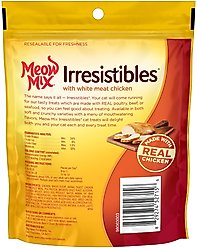 Meow Mix Irresistibles White Meat Chicken Soft & Chewy Cat Treats, 3-oz bag slide 2 of 5