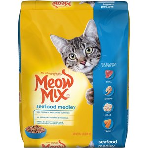 MEOW MIX Indoor Health Dry Cat Food 14.2 lb bag Chewy