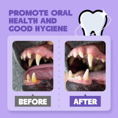 Show full view: HICC PET Oral Care Dental Spray, 5.1-oz bottle + Finger Glove Cat & Dog Dental Wipes, 50 count slide 4 of 8