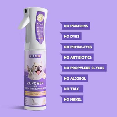 Show full view: HICC PET Deodorizing Glove Wipes, 20 count + 2X Power Wound & Antimicrobial Cat & Dog Skin Treatment Spray, 10.1-oz bottle slide 7 of 9