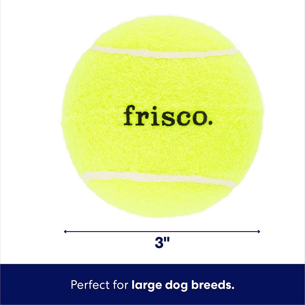 Frisco Pride Squeaking Tennis Ball Dog Toy, 3 count