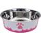 Show in main carousel: Maslow Design Series Paw Design Non-Skid Stainless Steel Dog Bowl, Pink/White, 3.5-cup slide 1 of 2
