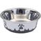 Show in main carousel: Maslow Design Series Paw Design Non-Skid Stainless Steel Dog Bowl, Grey/White, 6.75-cup slide 1 of 2