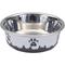 Show in main carousel: Maslow Design Series Paw Design Non-Skid Stainless Steel Dog Bowl, Grey/White, 3.5-cup slide 1 of 2